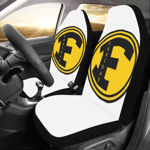 FHS white Car Seat Covers (Set of 2)