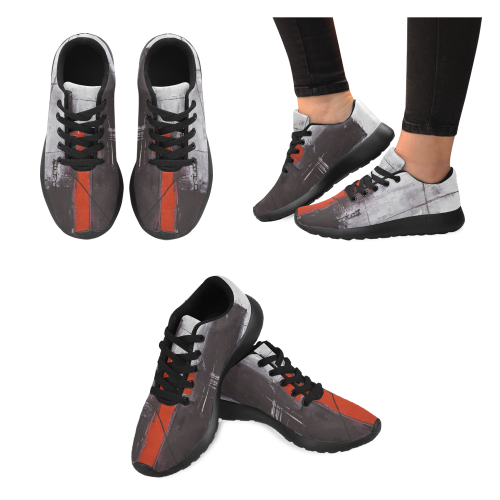 Black & red Men’s Running Shoes (Model 020)
