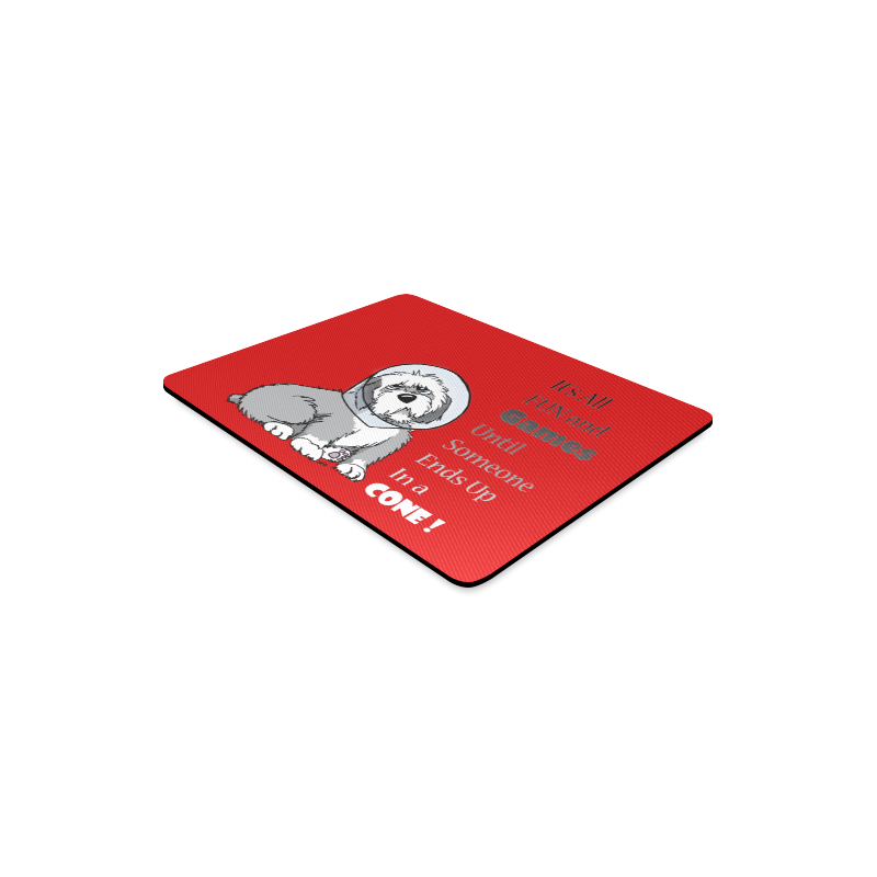 It's All Fun & Games...- red Rectangle Mousepad