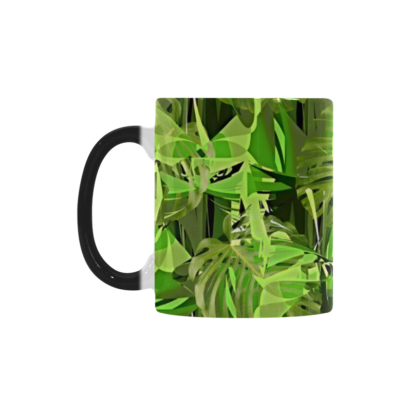 Tropical Jungle Leaves Camouflage Custom Morphing Mug