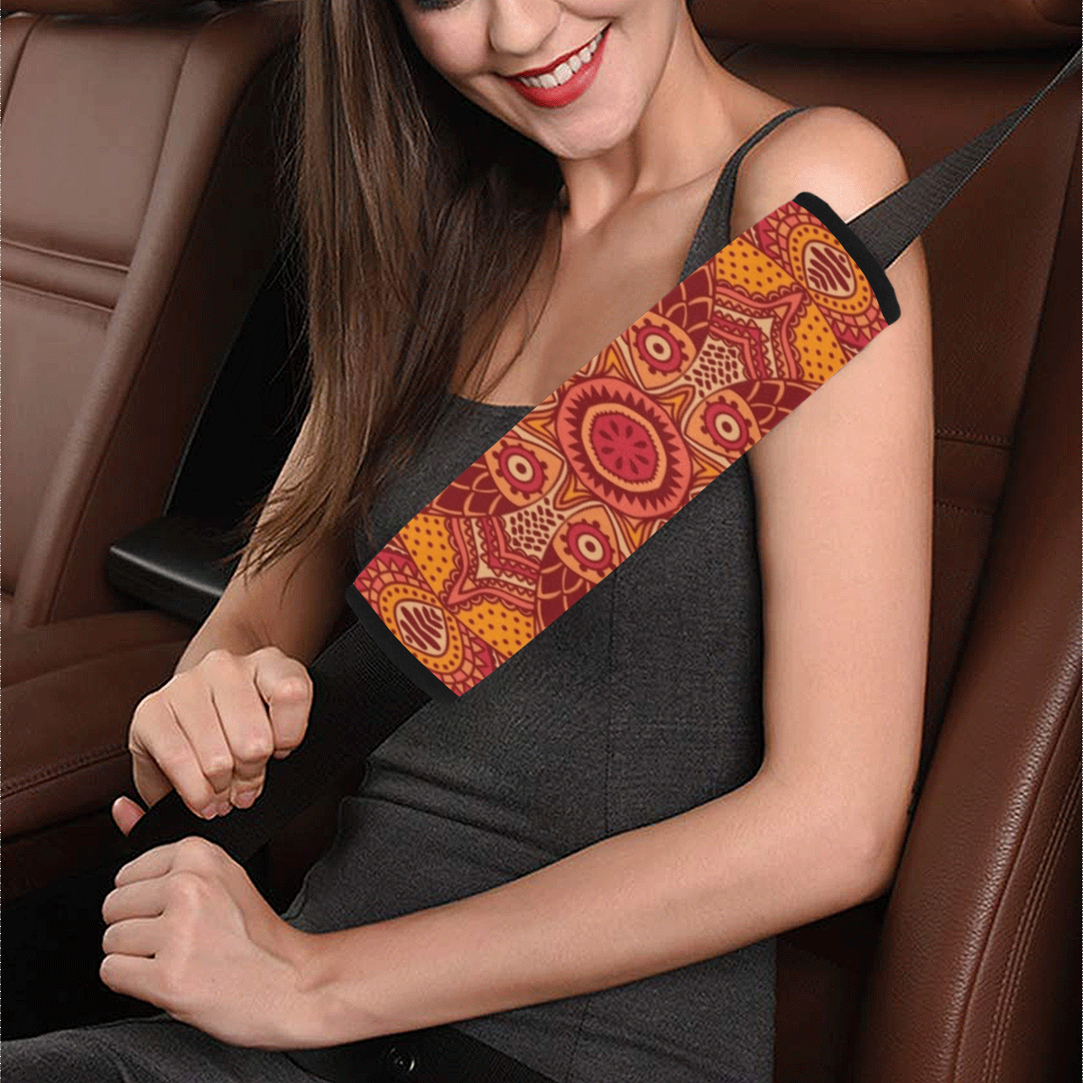 MANDALA SPICE OF LIFE Car Seat Belt Cover 7''x12.6''