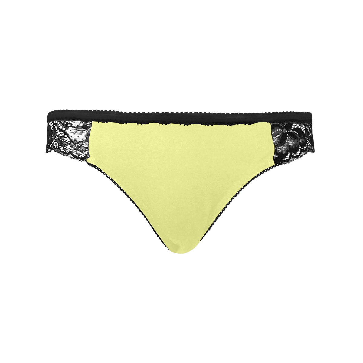 color canary yellow Women's Lace Panty (Model L41)