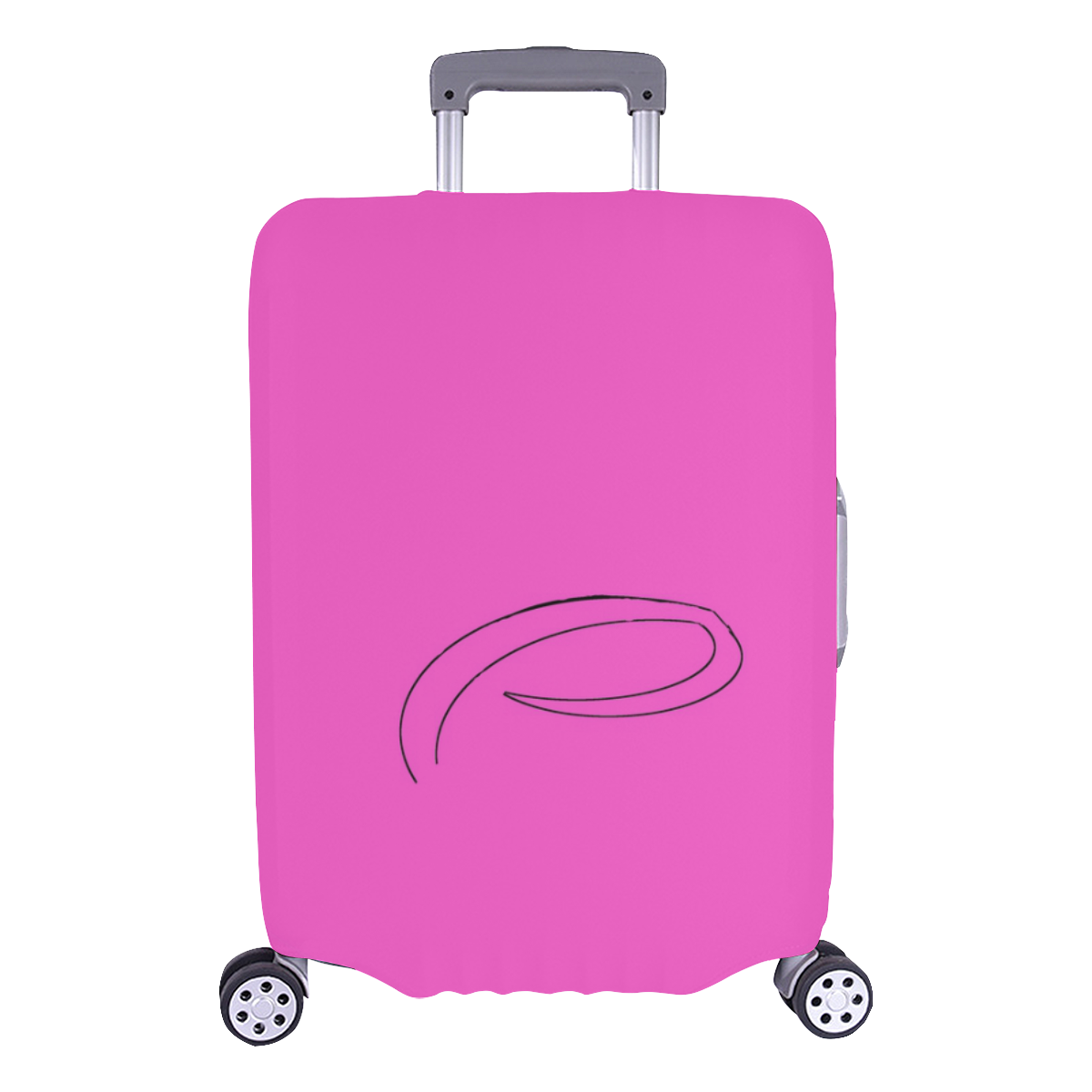 Pink Pig Luggage Cover/Large 26"-28"