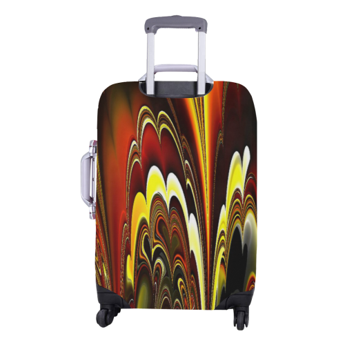marbled fractal 417 A by JamColors Luggage Cover/Medium 22"-25"