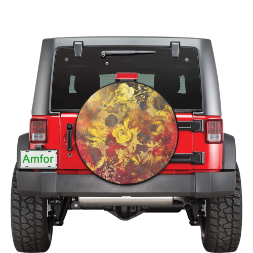 flowers #flowers #pattern 30 Inch Spare Tire Cover