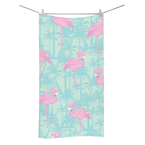 Pink Flamingos Bath Towel 30"x56"