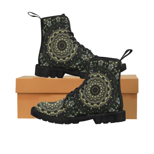 LoPoly mandala AA Martin Boots for Women (Black) (Model 1203H)