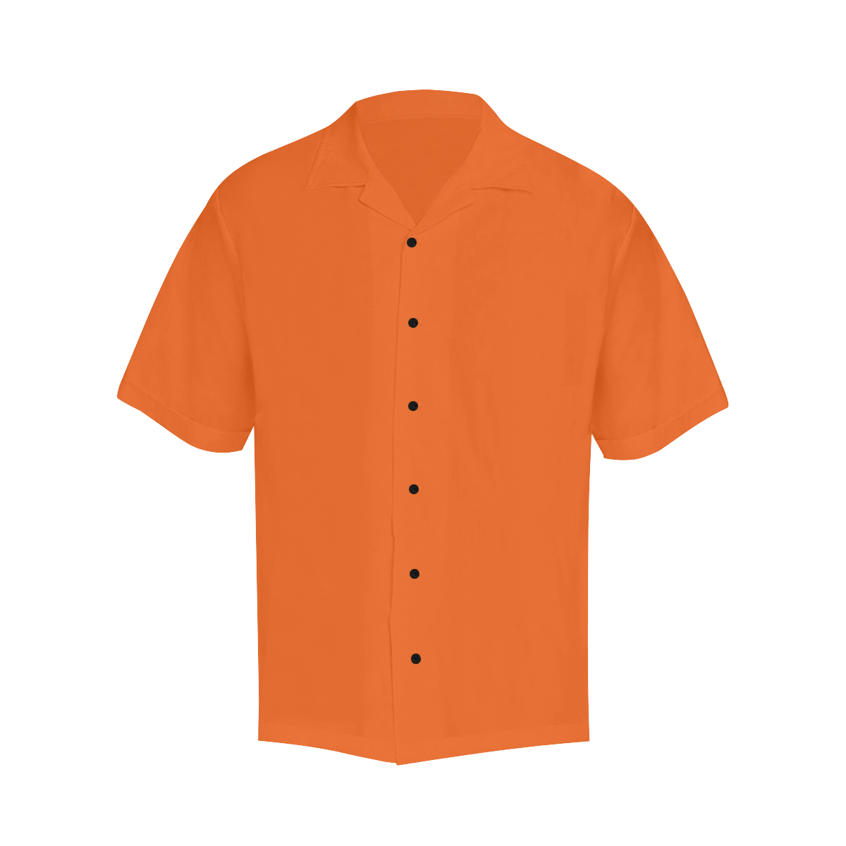 Outrageous Orange Solid Colored Hawaiian Shirt (Model T58)
