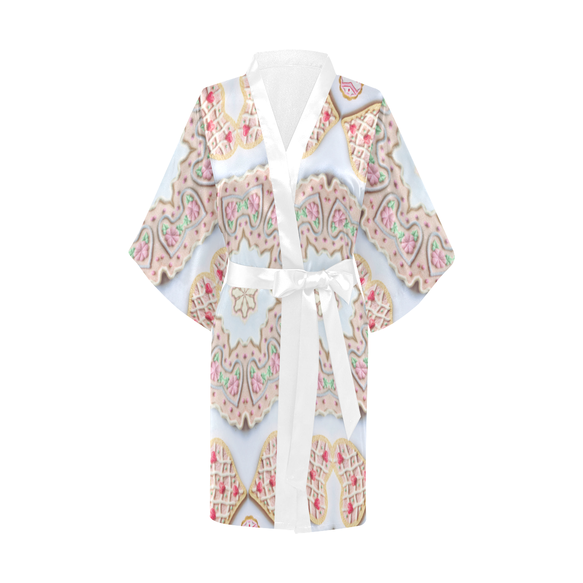Love and Romance Heart Shaped Sugar Cookies Kimono Robe