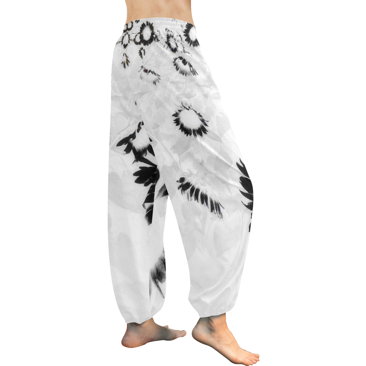 SUNZA Women's All Over Print Harem Pants (Model L18)