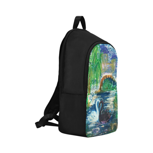 Swans in an Alcove Fabric Backpack for Adult (Model 1659)