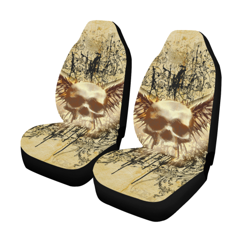 Amazing skull, wings and grunge Car Seat Covers (Set of 2)
