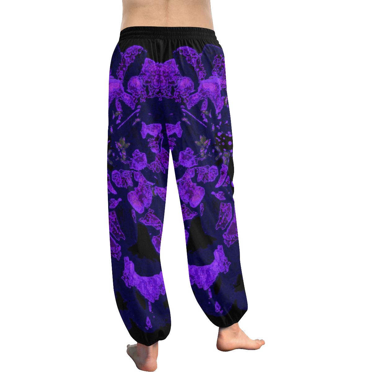 PURFLI Women's All Over Print Harem Pants (Model L18)