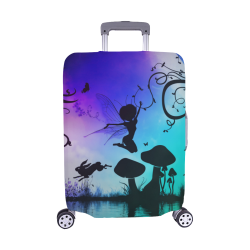 Happy fairy in the night Luggage Cover/Medium 22"-25"