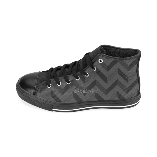 Chaussures Majesty's Dark Slalom Men’s Classic High Top Canvas Shoes /Large Size (Model 017)