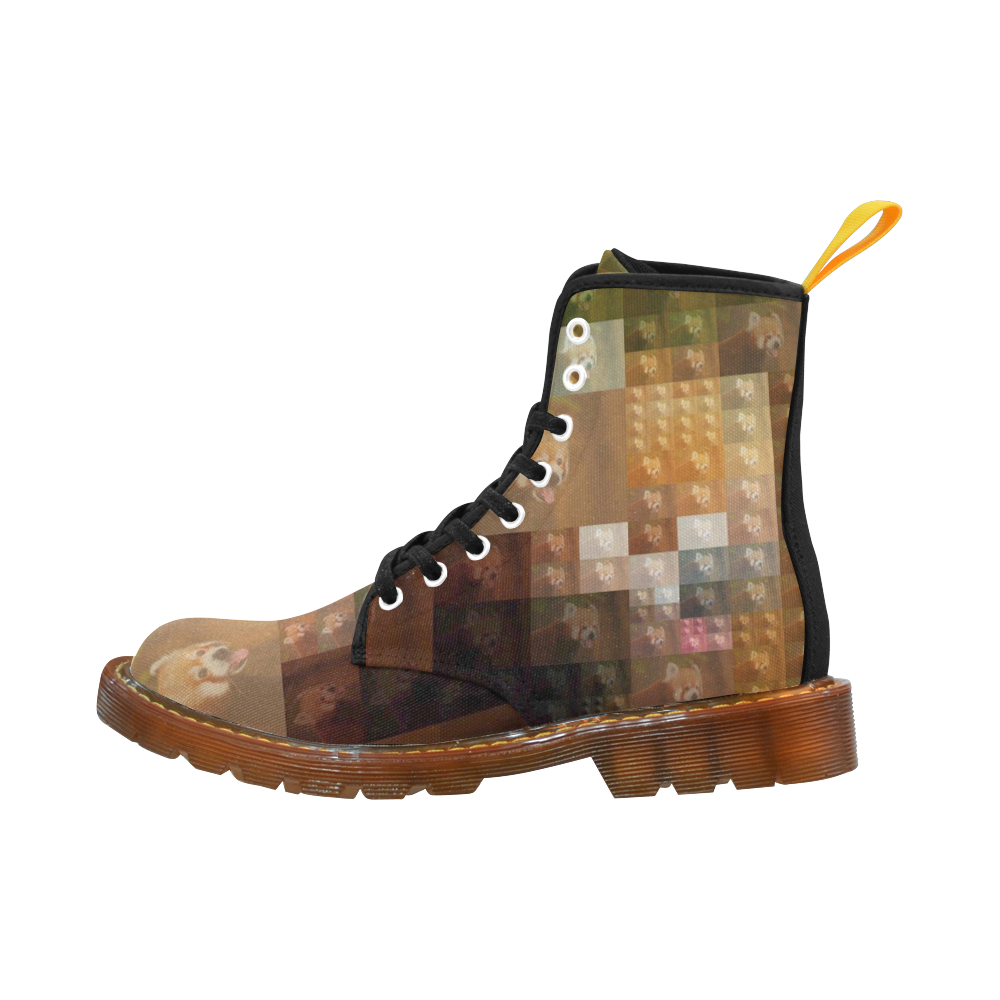 Red Panda -Pixel Fun by JamColors Martin Boots For Women Model 1203H