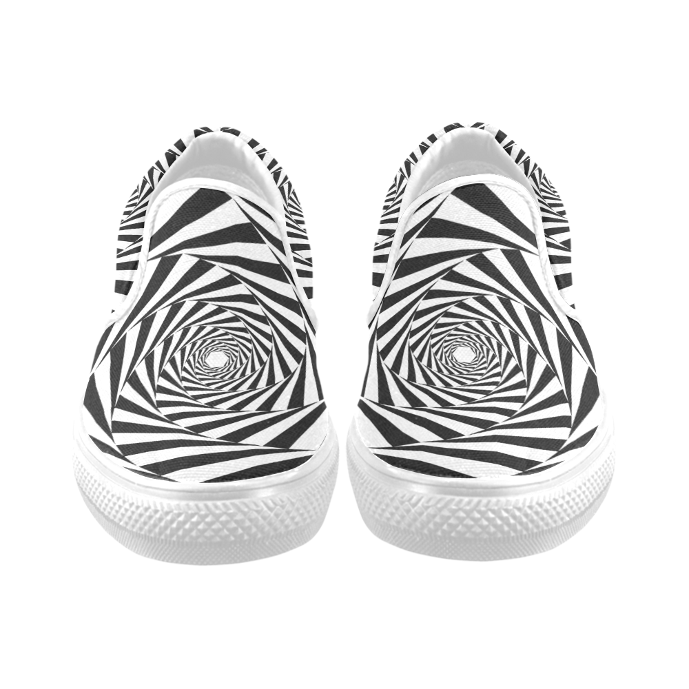 Spiral Slip-on Canvas Shoes for Men/Large Size (Model 019)