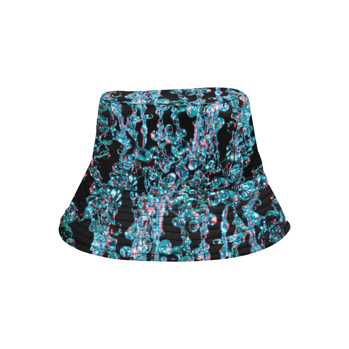 Blue Bubbles Dark Water Photo All Over Print Bucket Hat