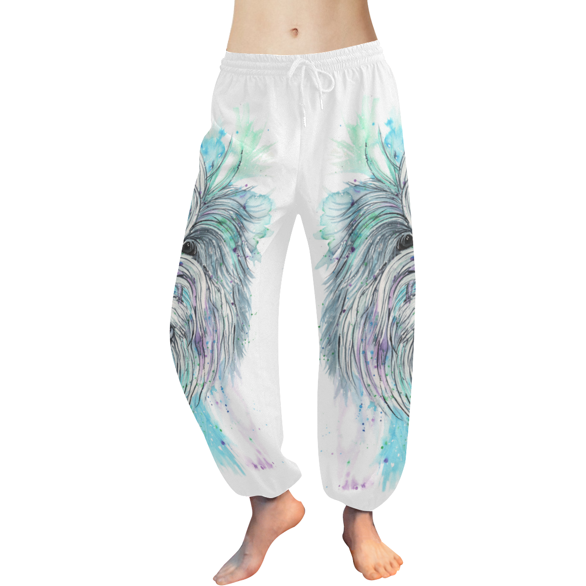 Breezy Women's All Over Print Harem Pants (Model L18)
