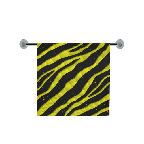 Ripped SpaceTime Stripes - Yellow Bath Towel 30"x56"