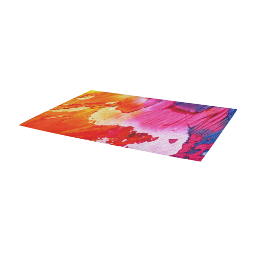 Red purple paint Area Rug 9'6''x3'3''