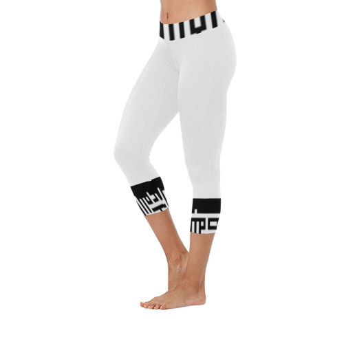 M1caprilegw002 Women's Low Rise Capri Leggings (Invisible Stitch) (Model L08)