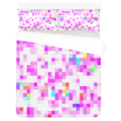 pixelpink 3-Piece Bedding Set