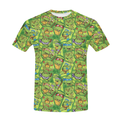 Teenage Mutant Ninja Turtles (TMNT) All Over Print T-Shirt for Men (USA Size) (Model T40)