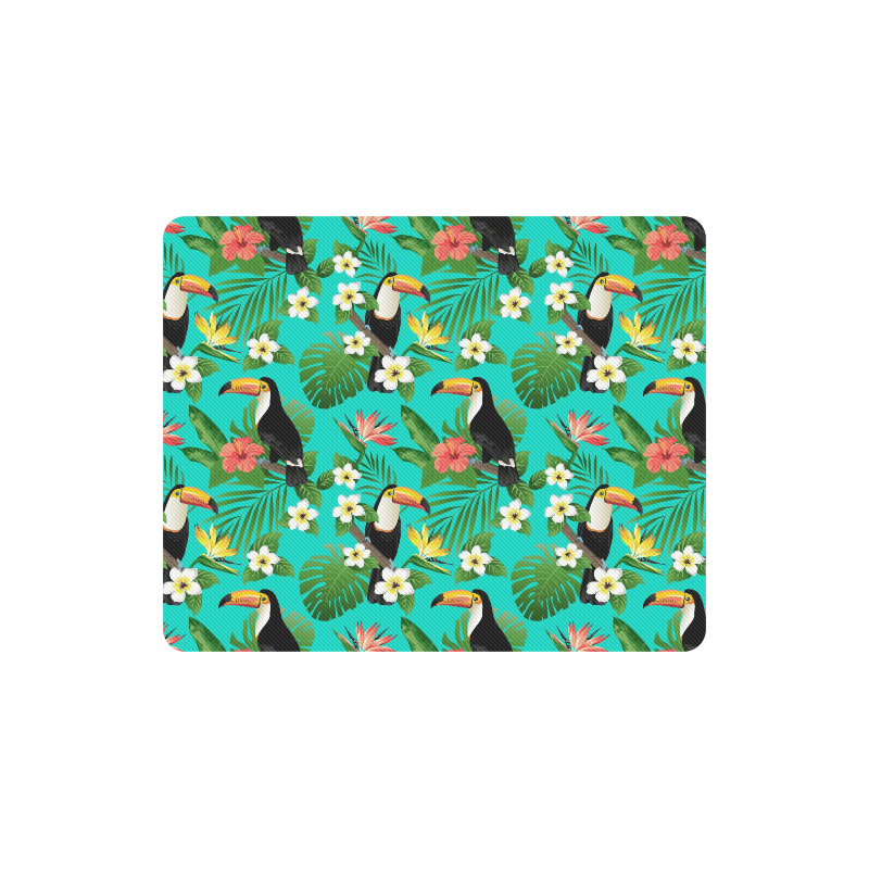 Tropical Summer Toucan Pattern Rectangle Mousepad