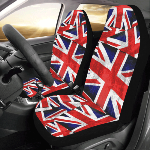 Union Jack British UK Flag Car Seat Covers (Set of 2)