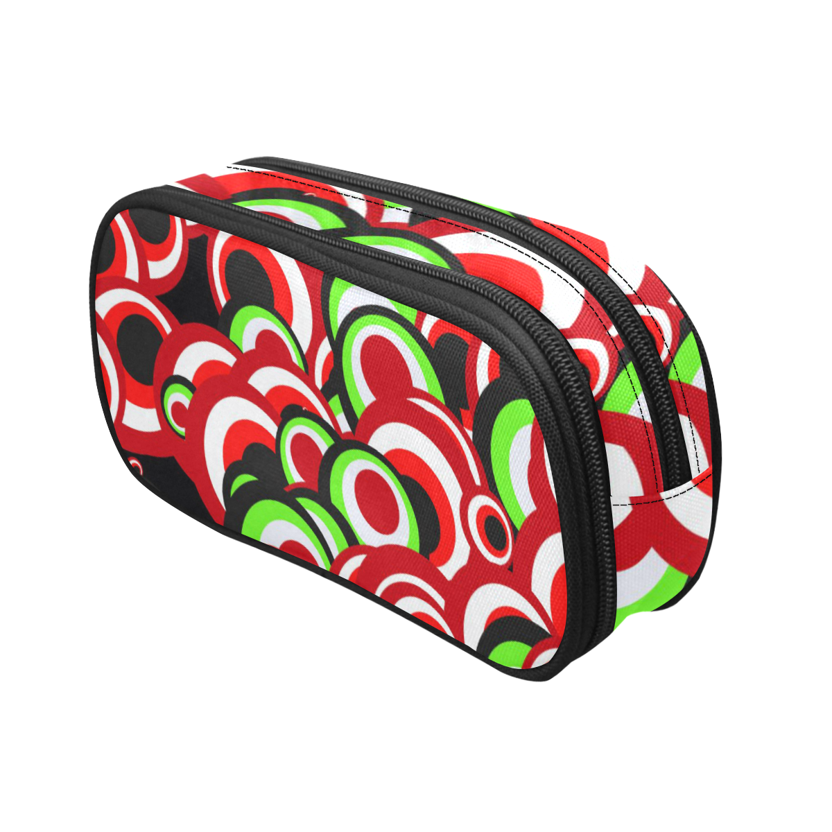 retro pattern 1973C by JamColors Pencil Pouch/Large (Model 1680)