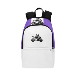 ChickBiker Purple Fabric Backpack for Adult (Model 1659)
