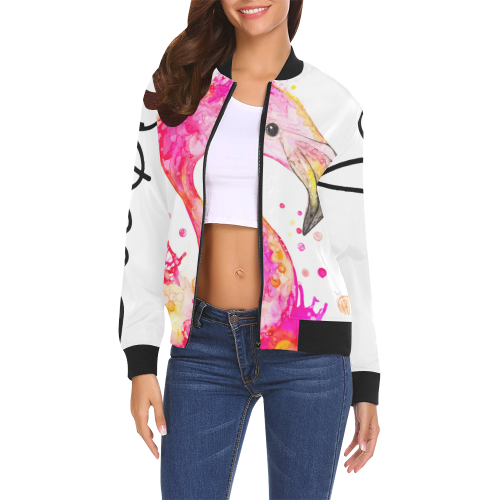 Molly Womes Jacket All Over Print Bomber Jacket for Women (Model H19)