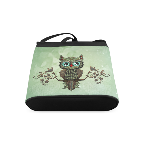Wonderful owl, diamonds Crossbody Bags (Model 1613)