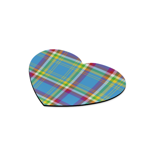 Yukon Tartan Heart-shaped Mousepad