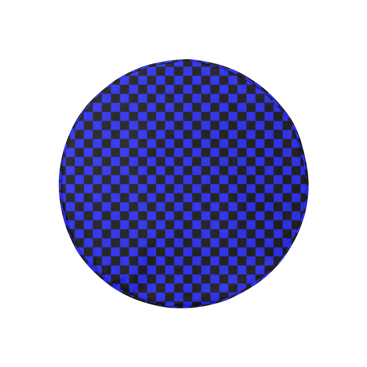 Checkerboard Black And Blue 30 Inch Spare Tire Cover