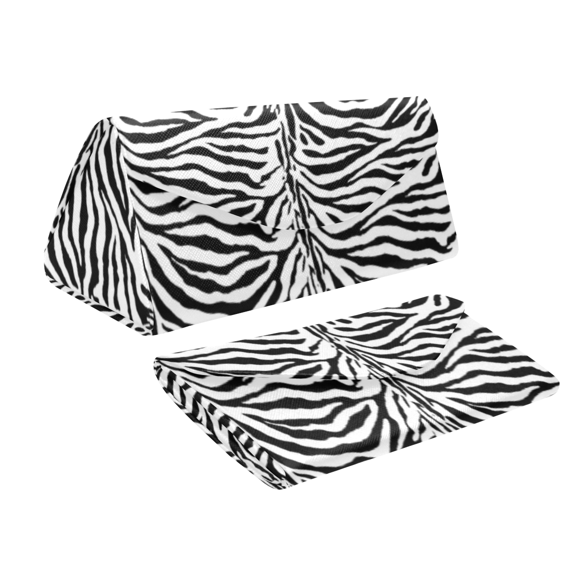 Zebra Pattern Custom Foldable Glasses Case