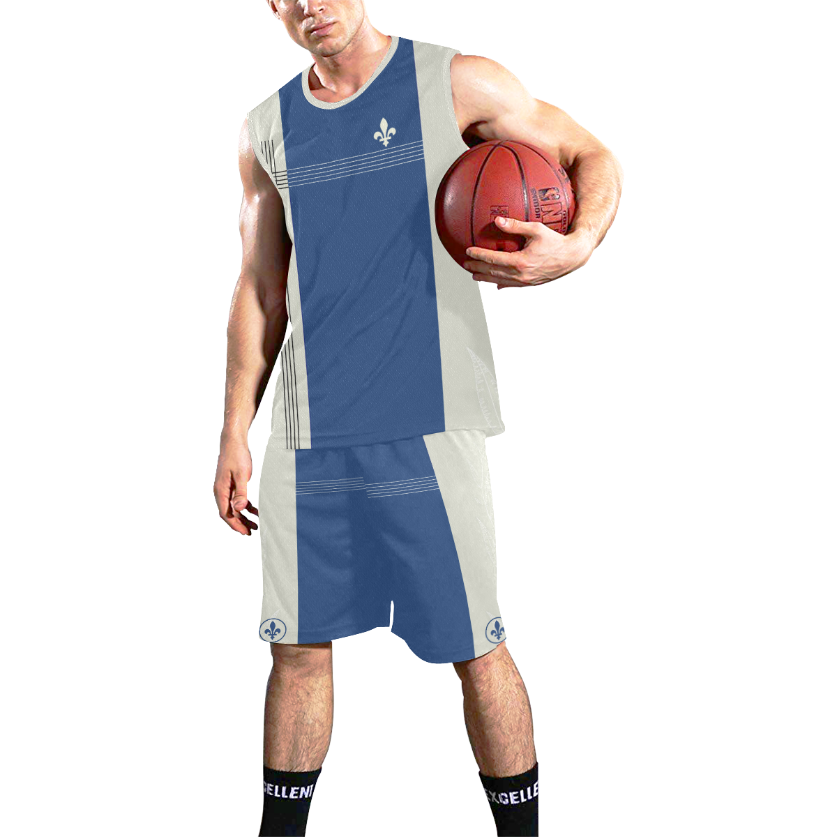 QUEBEC SPORT All Over Print Basketball Uniform