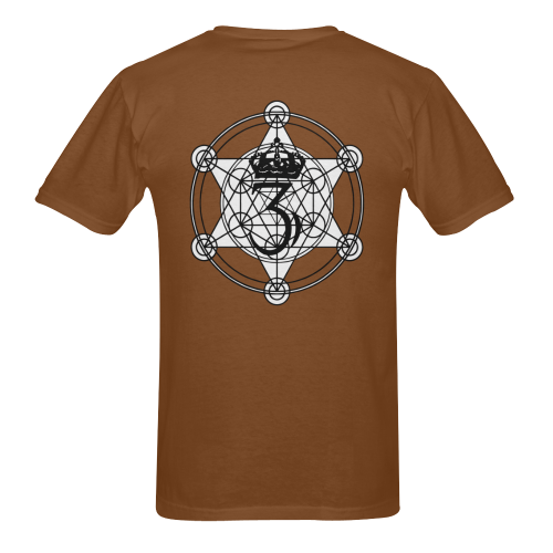 GOD Men Tee Brown Men's T-Shirt in USA Size (Two Sides Printing)