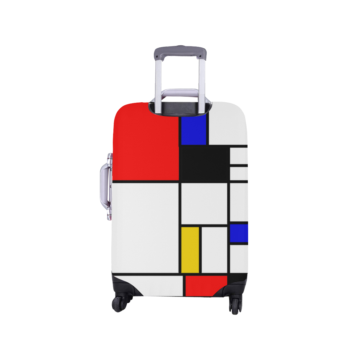 Bauhouse Composition Mondrian Style Luggage Cover/Small 18"-21"