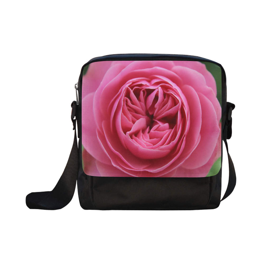 Rose Fleur Macro Crossbody Nylon Bags (Model 1633)