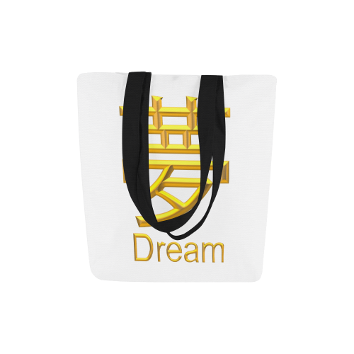 a-Golden Asian Symbol for Dream Canvas Tote Bag (Model 1657)