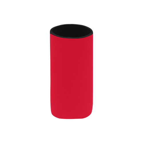 color Spanish red Neoprene Can Cooler 5" x 2.3" dia.