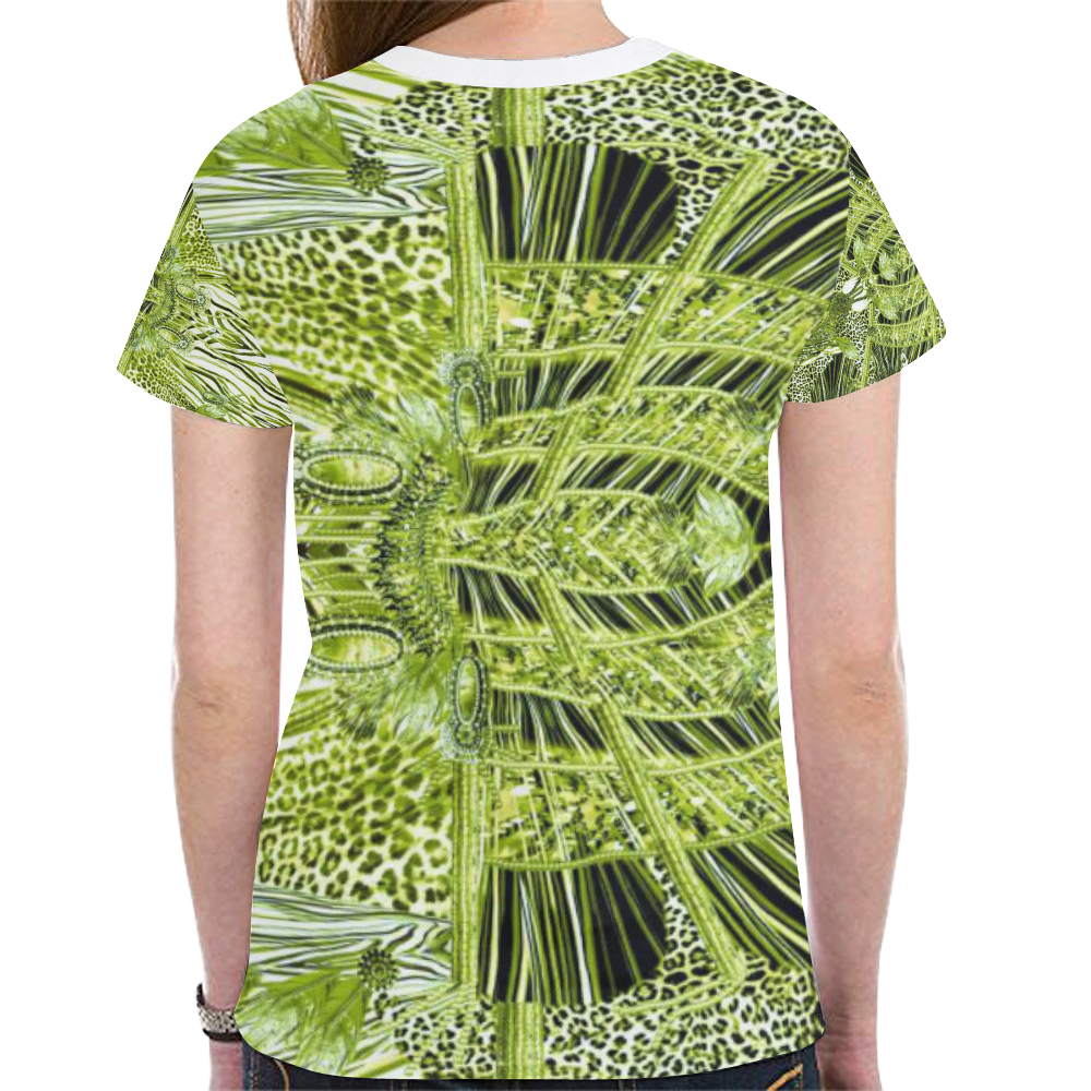 panther 4 New All Over Print T-shirt for Women (Model T45)