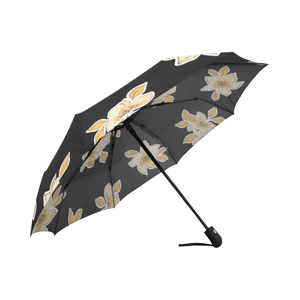 Yellow Blossoms Umbrella Auto-Foldable Umbrella (Model U04)