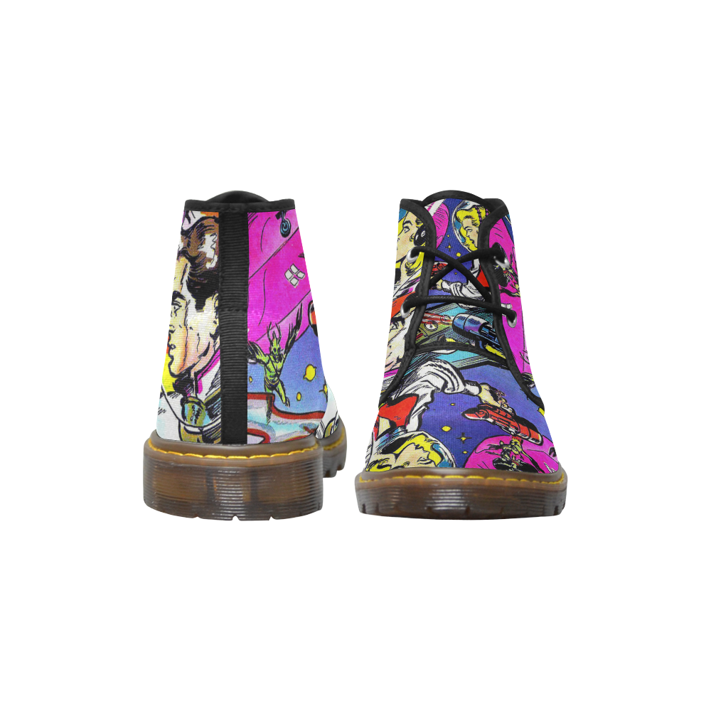Battle in Space 2 Women's Canvas Chukka Boots/Large Size (Model 2402-1)