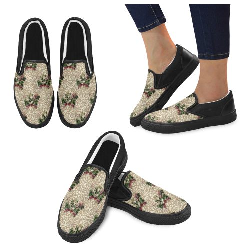 16st Women's Unusual Slip-on Canvas Shoes (Model 019)
