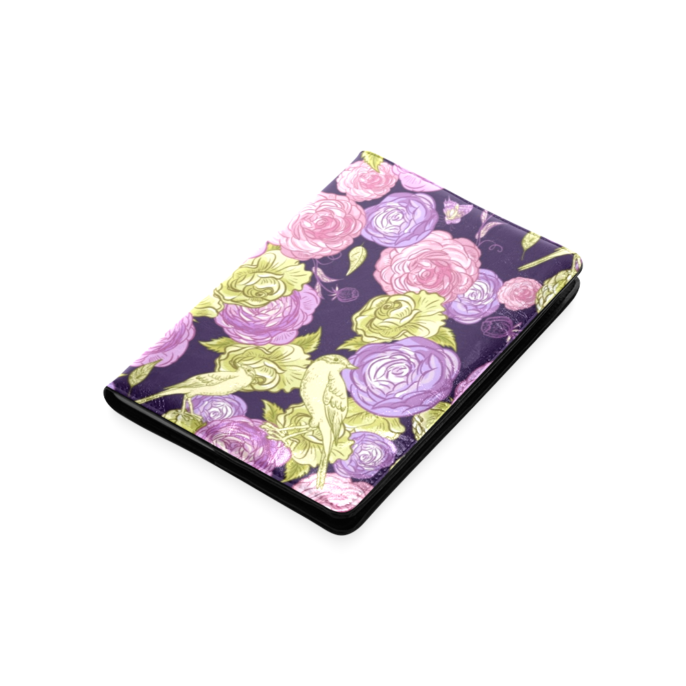 Pink and Purple Roses Custom NoteBook A5