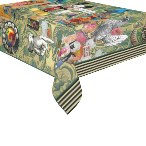 Your Childhood, My Childhood Cotton Linen Tablecloth 60" x 90"
