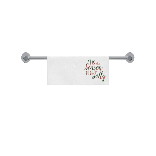 Christmas 'Tis The Season on White Square Towel 13“x13”